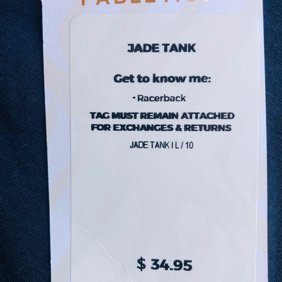 (NWT) Fabletics Jade Tank Top - Large - Picture 3 of 4